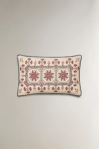 CHRISTMAS STARS RAMIE THROW PILLOW COVER