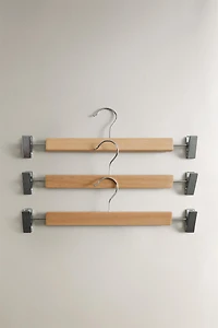 WOODEN SKIRT HANGER (SET OF 3)