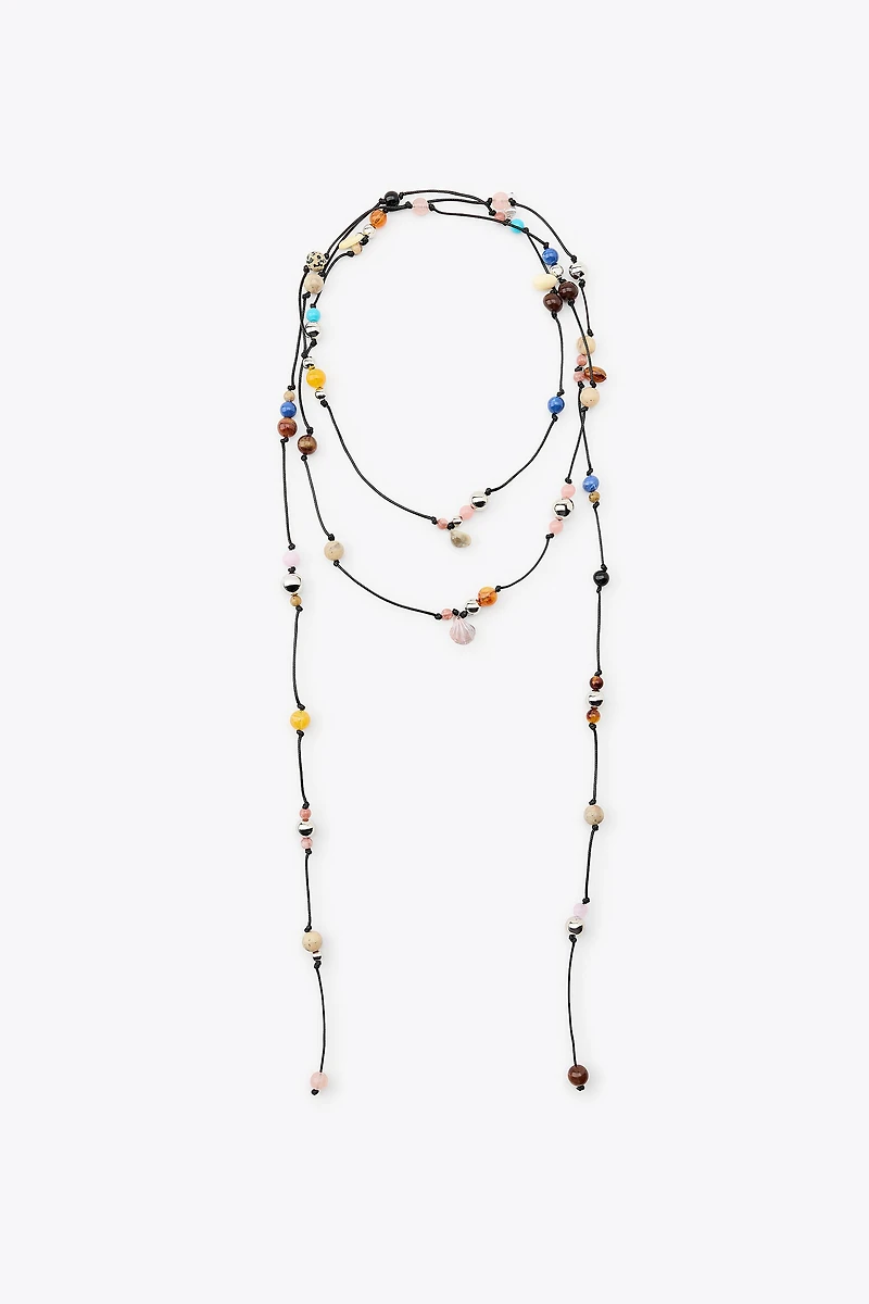 COLLIER LACET MULTIPOSITION FANTAISIE