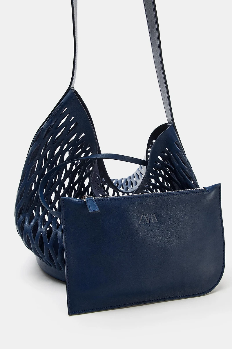 DIE-CUT LEATHER BAG