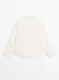 Round-neck shirt with button details