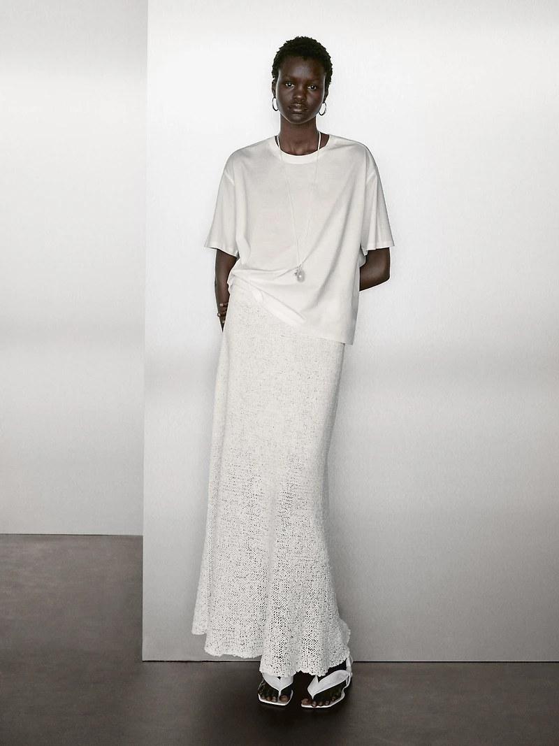 T-shirt oversize couture apparente