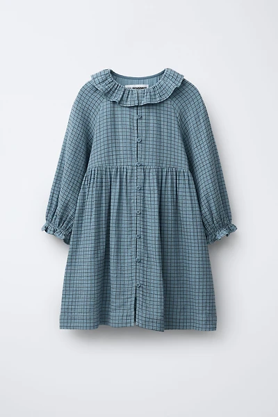 TEXTURED PLAID DRESS BENSIMON ® X ZARA
