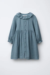 TEXTURED PLAID DRESS BENSIMON ® X ZARA