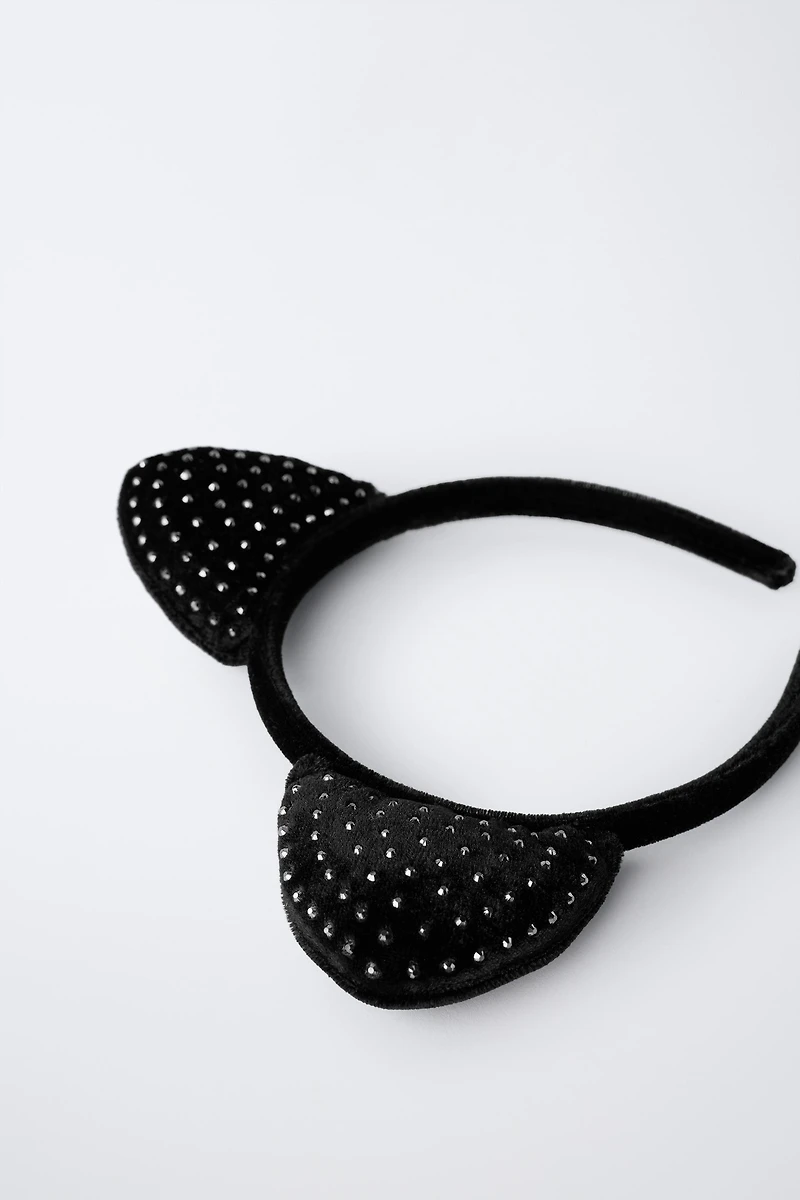 RHINESTONE EARED HEADBAND