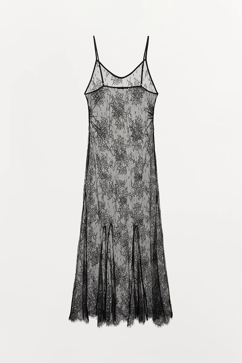 LACE STRAP DRESS