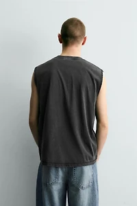 T-SHIRT TANK DÉLAVÉ