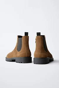 LEATHER CHELSEA ANKLE BOOTS