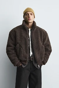 FAUX SHEARLING JACKET