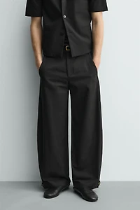 RELAXED FIT PANTS WITH ADJUSTABLE HEM