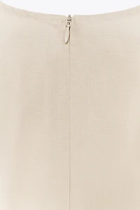 ROBE MIDI EN POPELINE AVEC CEINTURE