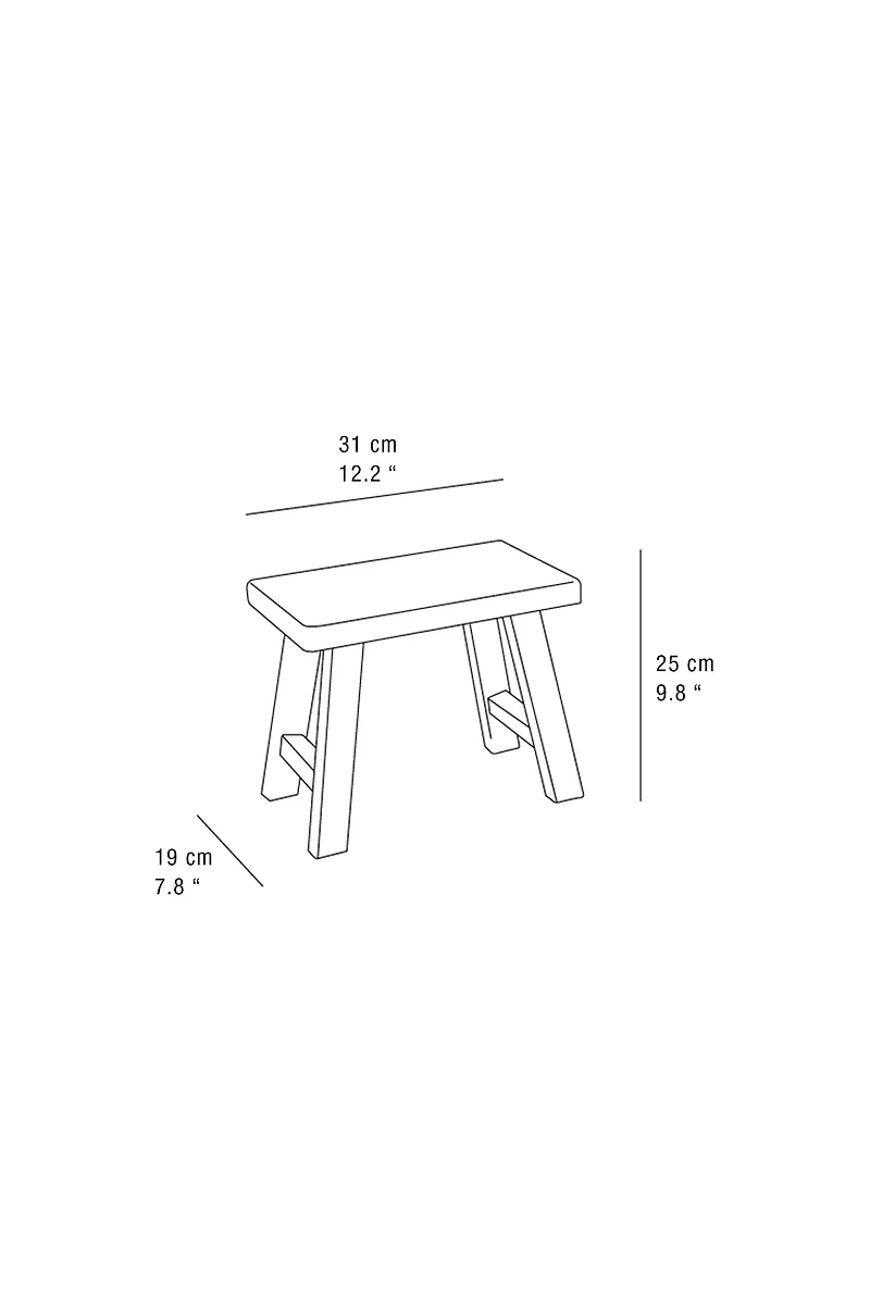 PETIT TABOURET EN BOIS