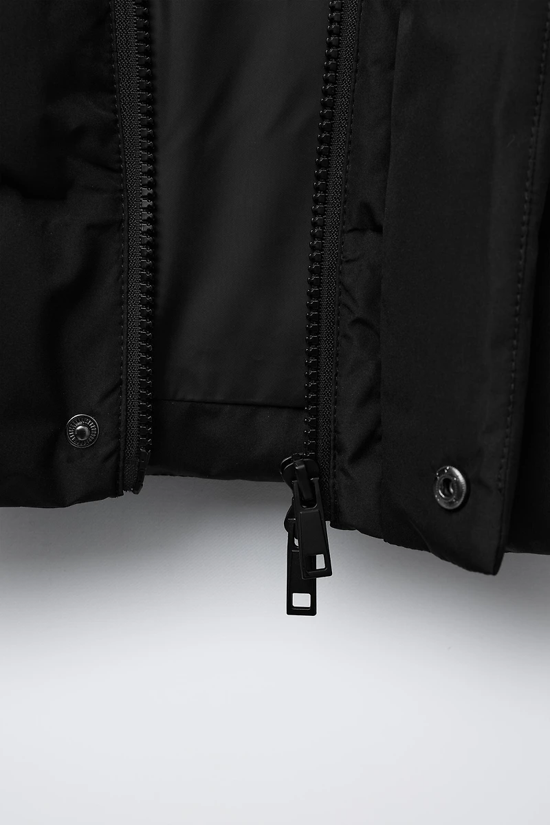 LONG WATER-REPELLENT DOWN PUFFER COAT