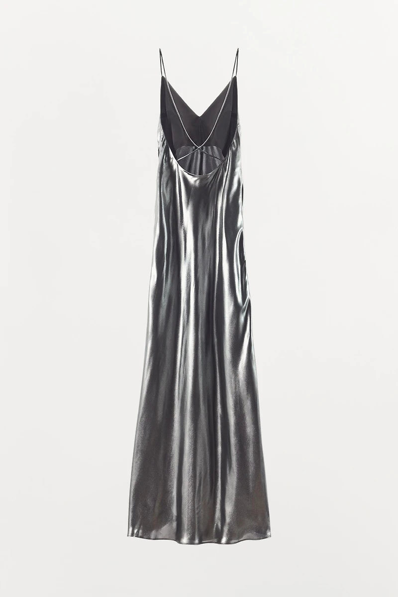 METALLIC LONG DRESS
