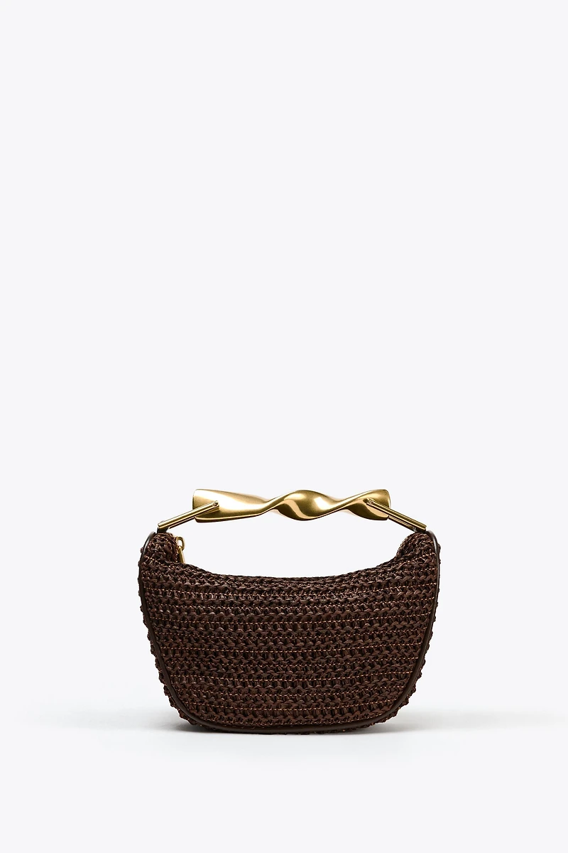 MINI BAG WITH METALLIC HANDLE