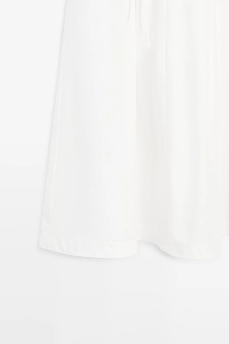 Robe midi ample en popeline