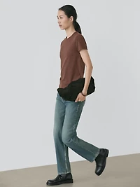 Lyocell blend short sleeve T-shirt