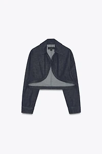 ZW COLLECTION DENIM BOLERO JACKET