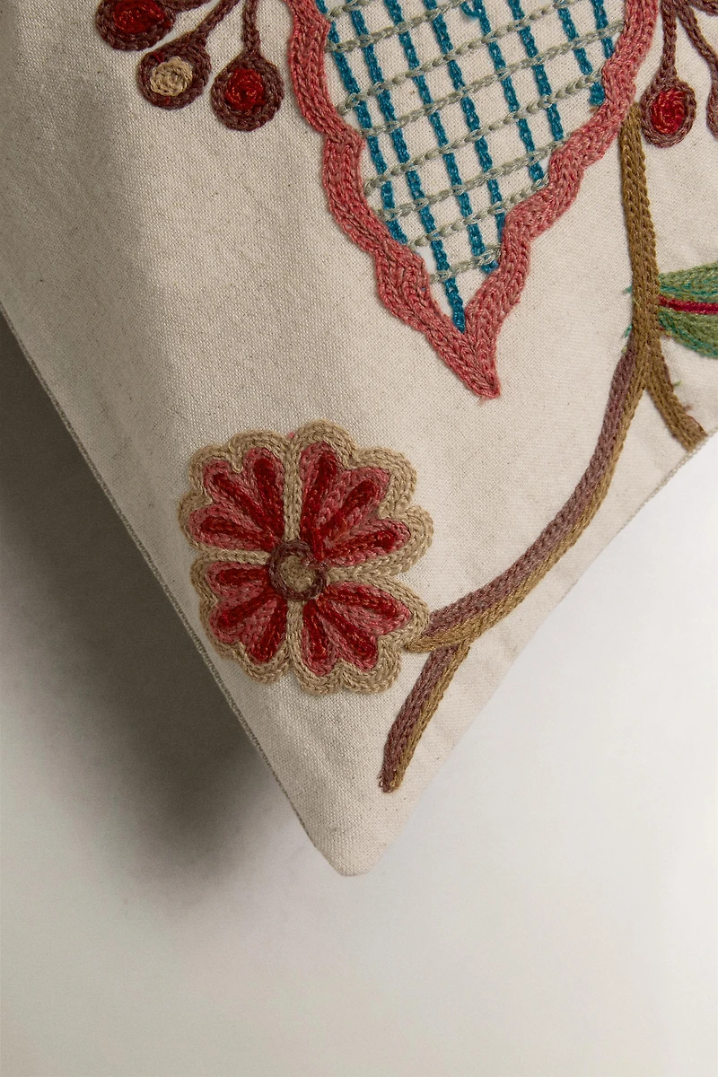 FLORAL THROW PILLOW COVER