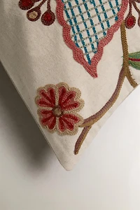FLORAL THROW PILLOW COVER