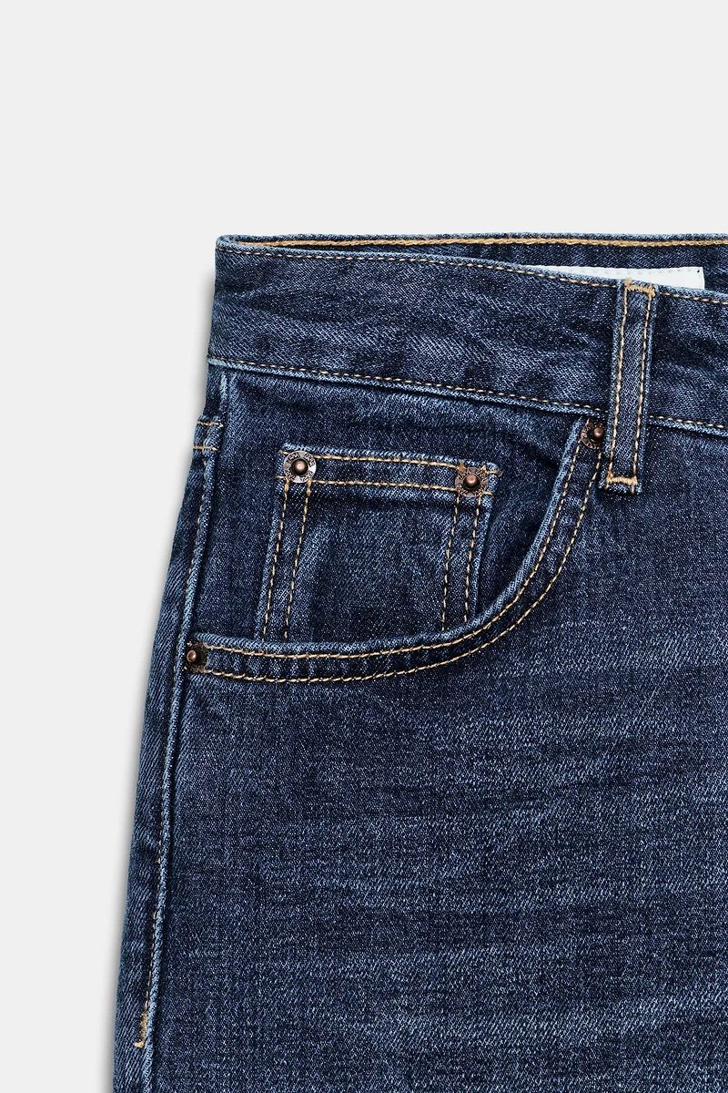 TRF MID-RISE CAPRI JEANS