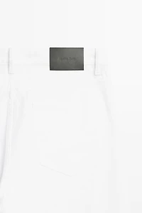 Straight-leg denim-effect trousers