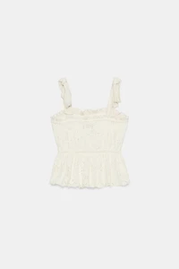 ROMANTIC KNIT TIE TOP