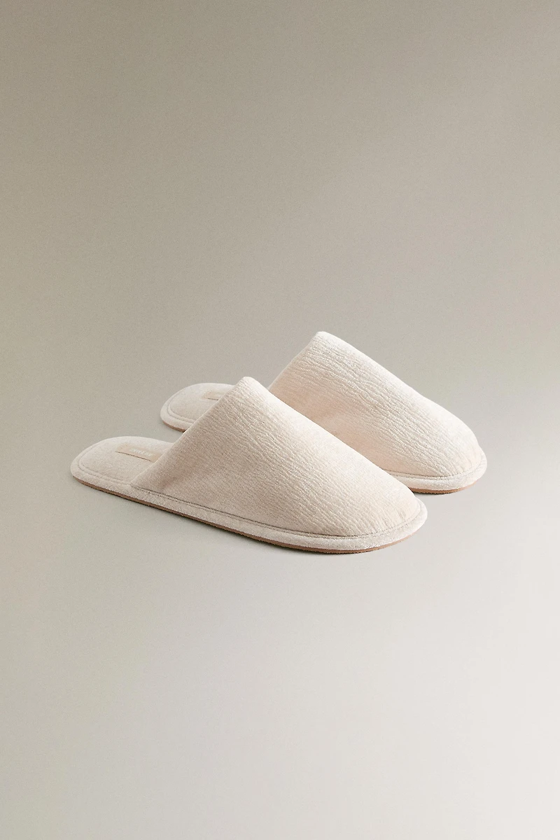 VELVET MULE SLIPPERS