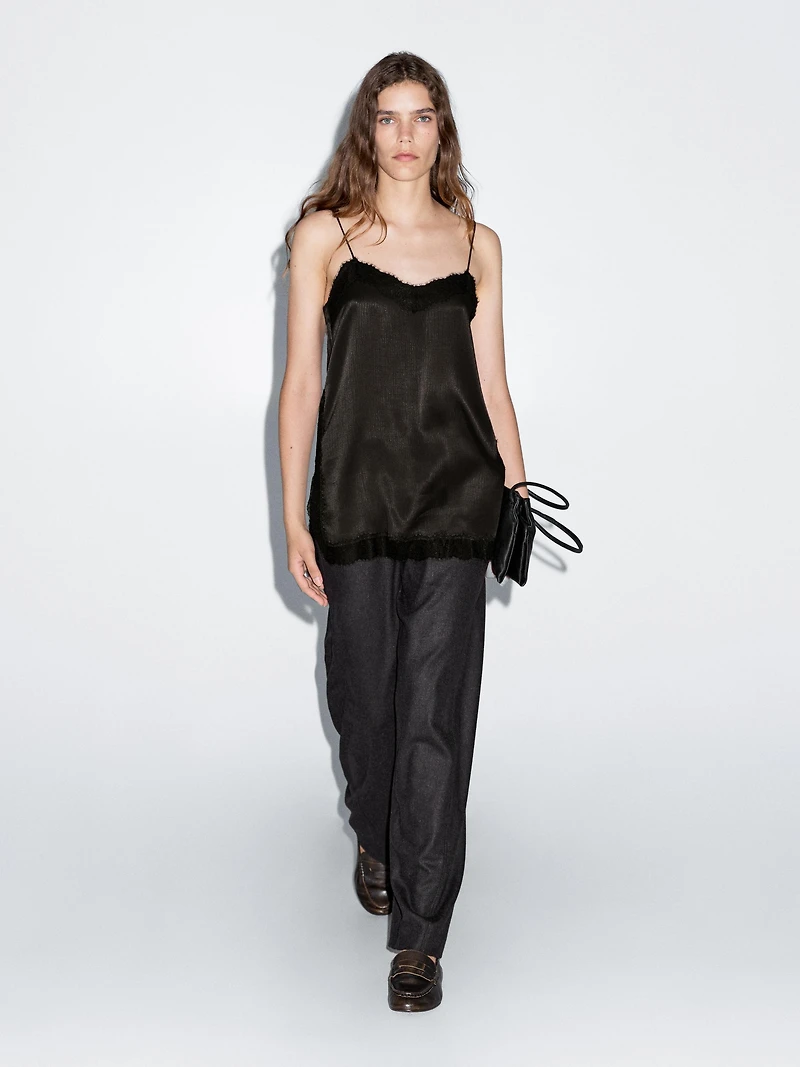 Camisole top with vent details