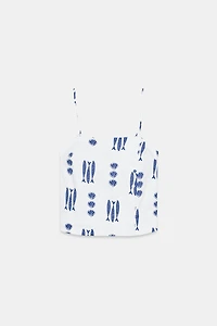 PRINTED BUTTON TOP