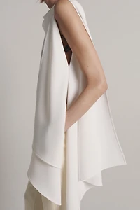 TOP CAPE ASYMÉTRIQUE ZW COLLECTION