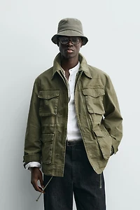 WASHED MULTI-POCKET JACKET