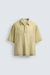CHEMISE POLO BOXY FIT SEMI-TRANSPARENTE