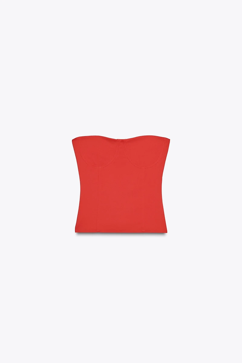 POLYAMIDE BANDEAU TOP