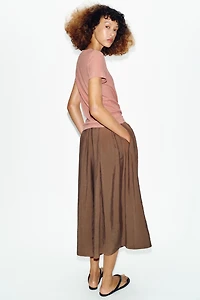 LINEN BLEND SHORT SLEEVE T-SHIRT