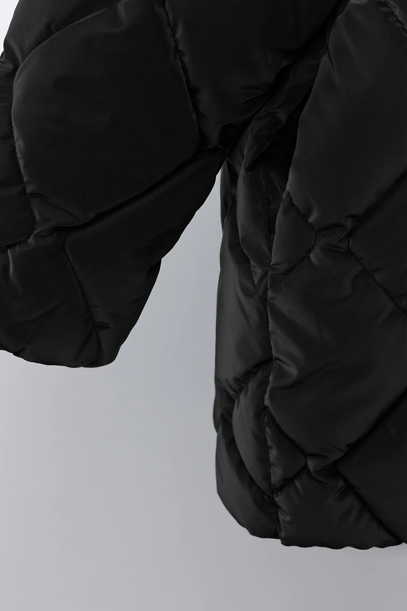 LIGHTWEIGHT RUBBERIZED PUFFER COAT