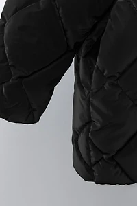 LIGHTWEIGHT RUBBERIZED PUFFER COAT