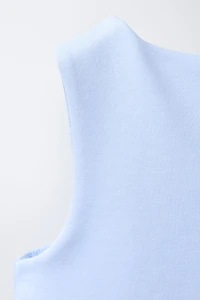 GILET BOUTON BIJOU