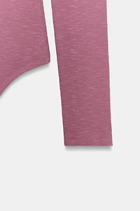 LONG SLEEVE RIBBED BODYSUIT