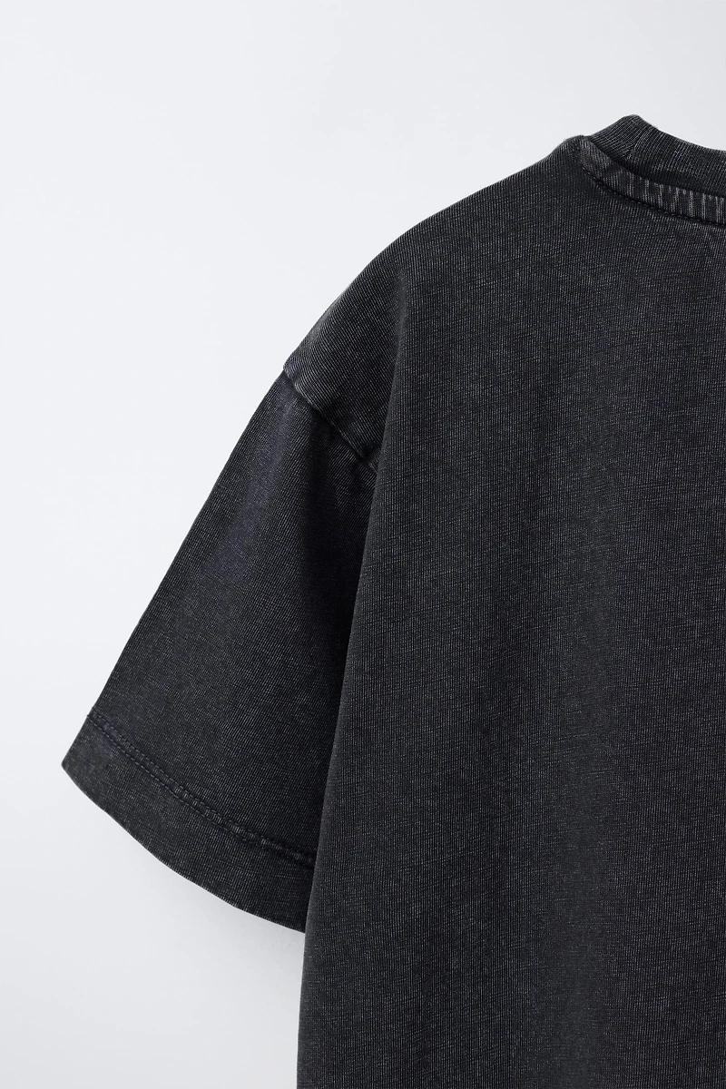 BASIC WASHED EFFECT T-SHIRT