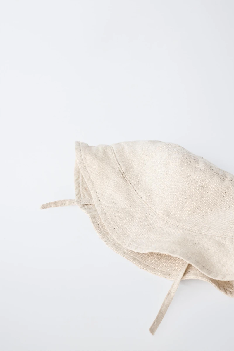 100% LINEN BUCKET HAT