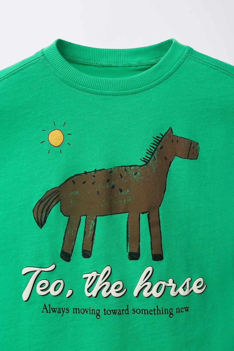 HORSE PRINT T-SHIRT