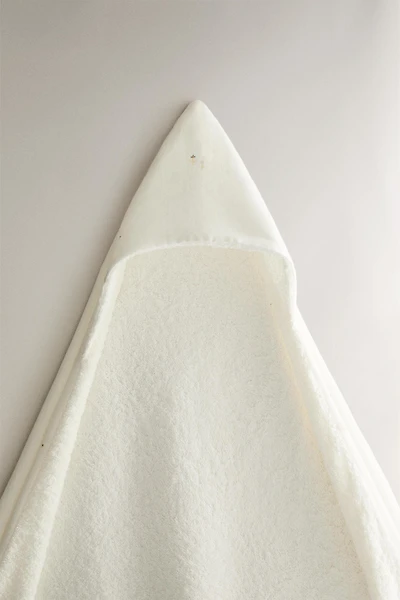 SERVIETTE DE BAIN À CAPUCHE BÉBÉ GAZE LAPINS