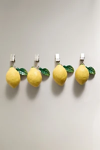 LEMON TABLECLOTH CLIPS (SET OF 4)