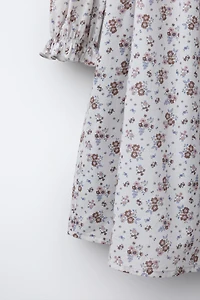 FLORAL PINTUCK DRESS