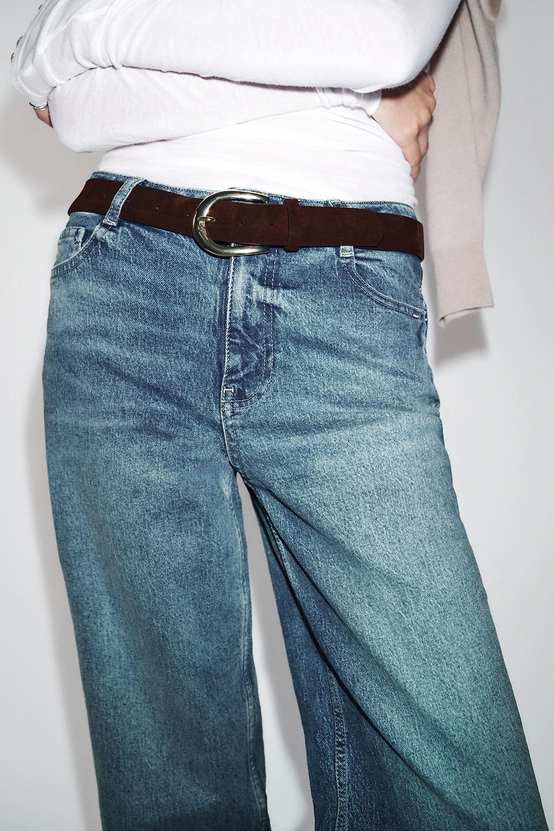JEAN Z1975 JUPE-CULOTTE TAILLE HAUTE À CEINTURE