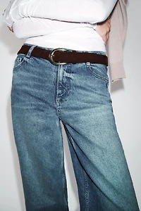 JEAN Z1975 JUPE-CULOTTE TAILLE HAUTE À CEINTURE
