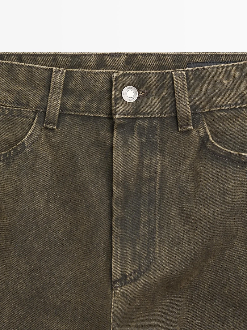Mid-rise balloon fit jeans