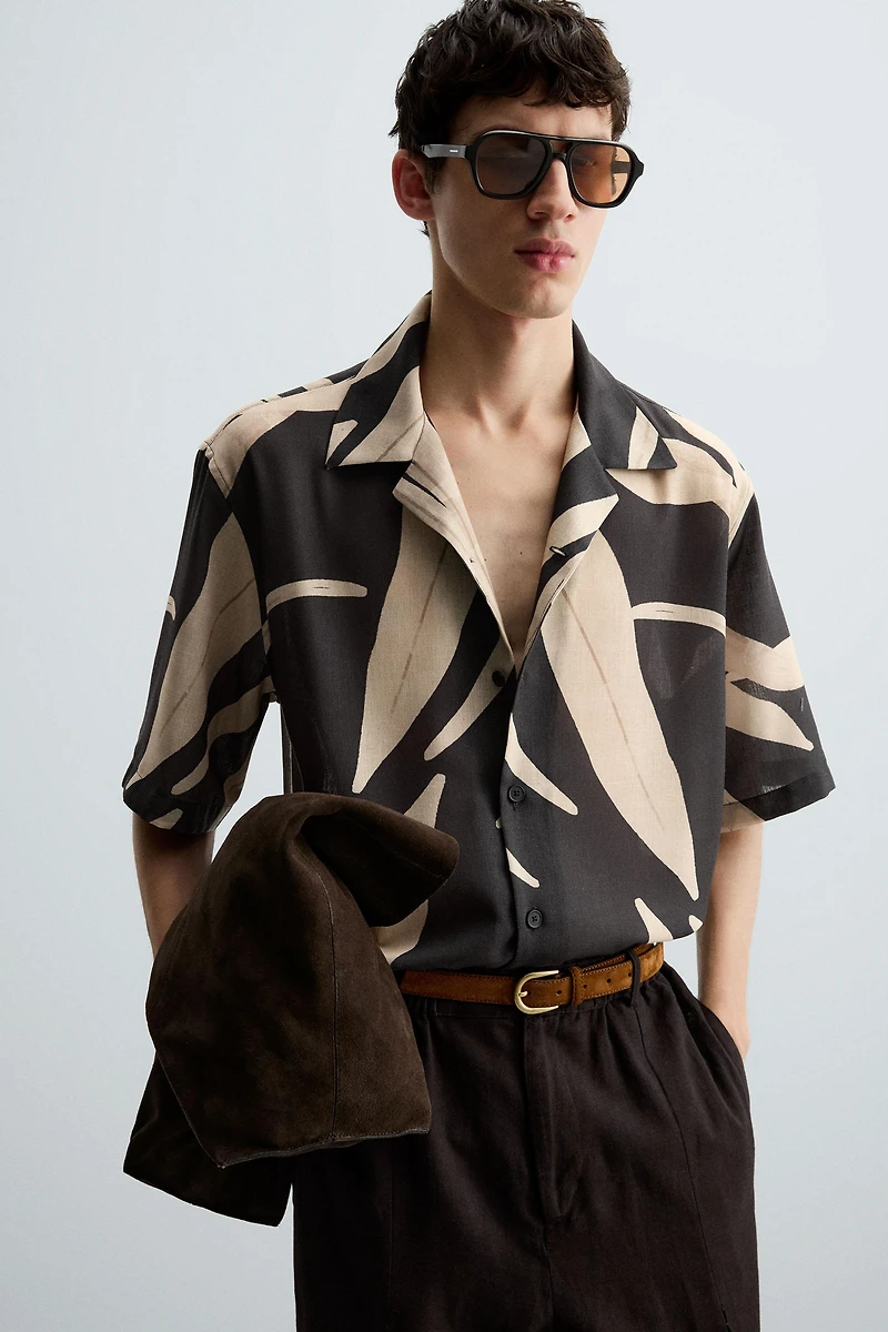 LEAF PRINT SHIRT