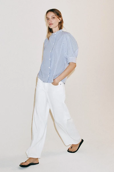 ZW COLLECTION BUTTON POPLIN SHIRT